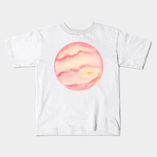 Jupiter Watercolor Illustration Kids T-Shirt